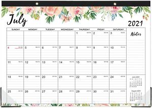 2021-2022 Desk Calendar - 18 Months Large Monthly Desk Calendar, 16.8&#034; x 12&#034;, De