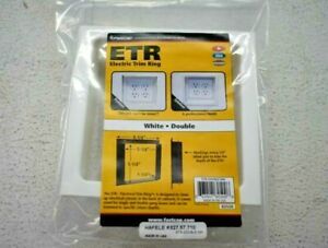 Fastcap Etr-Double Electric Trim Ring, Number Of Gangs 2 Plastic Smooth New