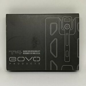 GOVO T4 Badge Holder And Wallet With Steel Ring/Clip Black NEW!!