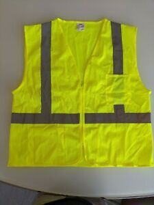 Neon Security Safety Vests High Visibility Reflective Stripes - Yellow - 50