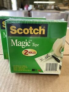 Scotch Magic Invisible Tape - 0.75&#034; Width X 72 Yd Length - 3&#034; Core 2PK