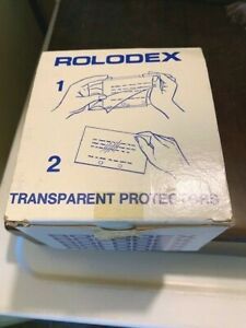 Rolodex The Organizing System 250 Transparent Card Protectors Vintage TP-35