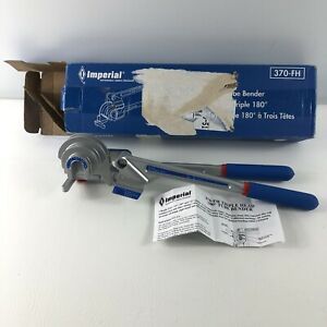 Imperial Tool ~ 370FH Triple Head 180 Degree Tube Bender 3/16, 1/4, 3/8, and 1/2