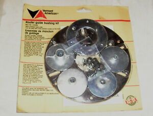 Vermont American Router Guide Bushing Kit 23458 - NIP - Sears, B &amp; D, Skil, etc.