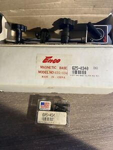 Vintage Enco Magnetic Base 625-0340 with Arms and extra pieces.