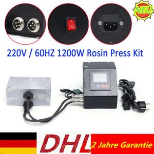 Industrial Control Rosin Press Kit: 6&#034;x4&#034; Heated Plates + Cable w/ EU Plug 1200W