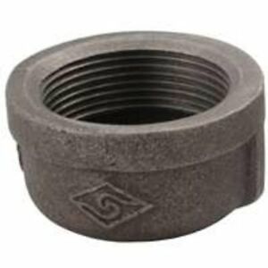 Cap Black Malleable 2in