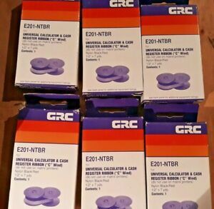 E201-NTBR, LOT OF 6 - General Ribbon GRC Universal Ribbons, 6 Brand New IN BOXES