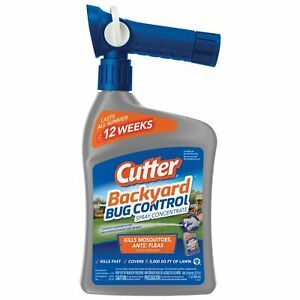 Cutter Backyard Bug Control 32 oz Ready-to-Spray Hose End Insect Repellent Co...