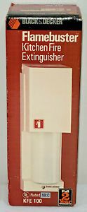 NEW Black and Decker Flamebuster Halon Blend Kitchen Fire Extinguisher 1986 NOS