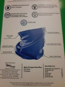 Lot Youth 8+ Copper Face Protector Blue New One Size of 3 in Store Stand Box