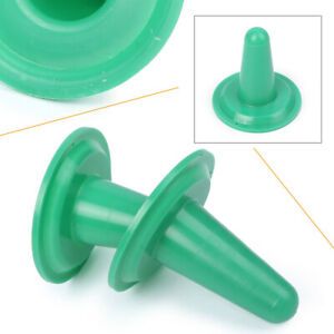 Pair Plastic Inflation Plugs/Shell Pacifier Liner Block Fit All Cow Goat Milker