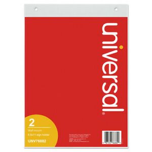 UNIVERSAL UNV76882 Wall Mount Sign Holder, 8 1/2&#034; x 11&#034;, Vertical, Clear, PK2