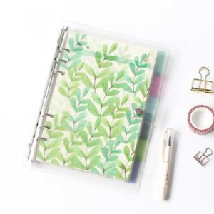 6Pcs/set Index dividers binder spiral PP notebook diary accessory notepads PAN