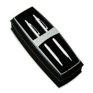 CROSS 350105 Classic Century Ballpoint Pen &amp; Pencil Set, Chrome/Black Accent