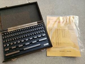 IM Gauges 81 PCS GRADE B GAGE GAUGE BLOCK SET NIST CERTIFICATE / SEE DESCRIPTION