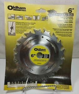 NEW Oldham 6&#039;&#039; Dado Short Arbor Carbide Tipped 16 Tooth 600-5016