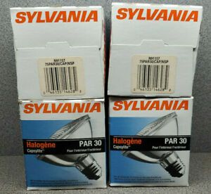 (4) Pack Sylvania Capsylite PAR 30 Halogen Bulbs  75PAR30