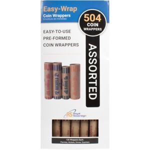 Royal Sovereign FSW-504A 504 Assorted Coin Wrappers Papr 126 Ea