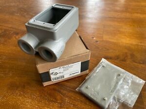 Appleton FDCC-1-75 Unilet Single Gang Deep Type Cast Iron Device Box w/ FSK-1B-C