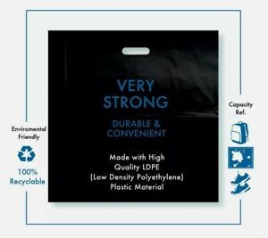 100 Pack 22&#034; x 22&#034; with 2 mil Thick Extra Large Black Merchandise Plastic Bags