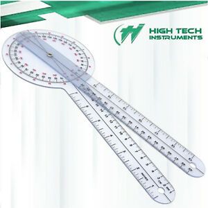 Plastic 12 Inches Goniometer 360 Degree ISOM Measuring Tools Home Improvement
