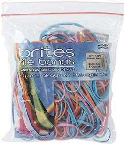 Alliance Rubber 07800 Non-Latex Brites File Bands, Colored Elastic Bands, 50 7&#034;