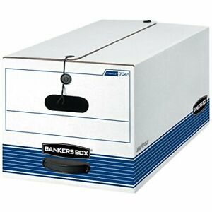Bankers Box STOR/File Medium Duty Storage Boxes FastFold String and Button Le...
