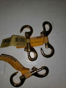 3 Blue Hawk Zinc-plated Round Eye Swivel Bolt Snap #0656968