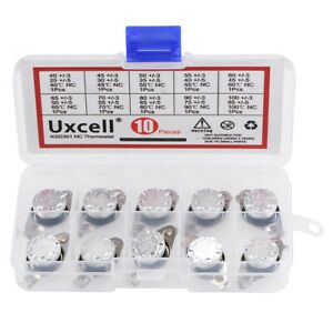 10pcs NC KSD301 Thermostat 40 45 50 55 60 65 70 80 90 100°C