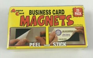 Self-Adhesive Magna Card Business Card Size Magnets Magic Card 25 PACK NEW