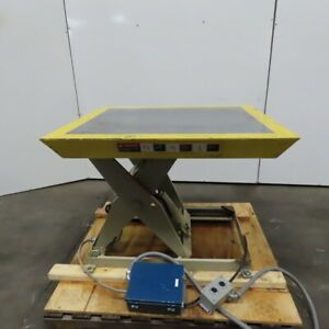 Southworth LS2-24 2000lb Hyd Scissor Lift Table 42x36&#034; Top 7-31&#034; Ht 208-230/460V