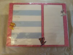 #798 Studio 18 - Weekly Planner - Magnetic Calendar 52 Sheets - 8&#034; x 6&#034; Tea Cups
