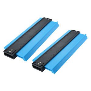 2 Pcs Contour Gauge High Precision 250m/10&#034; Plastic Profile Shape Duplicator