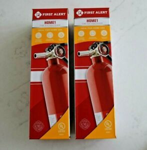 *2 PACK* First Alert Home1 Fire Extinguisher ABC Dry Chemical Rechargeable 2.5lb