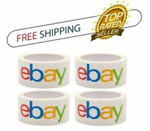 eBay Branded Official 2&#039;&#039;x 75 Yards Packaging/Shipping Tape - 4 CT FREE SHIPPING