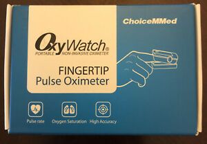 CHOICEMMED Light Blue Finger Pulse Oximeter - Blood Oxygen Saturation Monitor