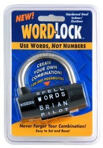Wordlock Inc Black 5 Dial Padlock  PL-004-BK