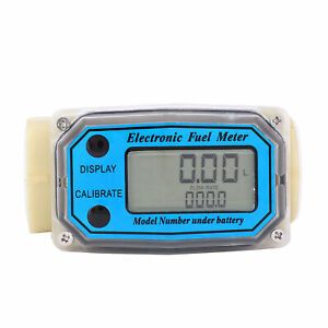 Digital Flow Meter Fuel Flow Meter 15-120L/min 1 NPT Mini Digital Flowmeter