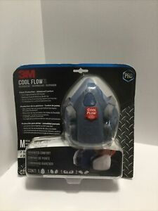 3M PRO Cool Flow Respirator 7512PA1 7512 A1P2 Size MEDIUM New Sealed Exp 03/2025