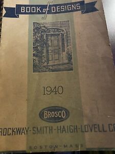 book of designs 1940 brosco brockway-smith-haigh-lovell co, boston
