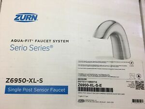 4- Zurn Aqua-Fit  Serio Series Z6950-XL-S Chrome Single Post Sensor Faucet - NEW