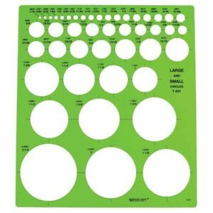 Westcott Large &amp; Small Circles Template Stencil/Drawing