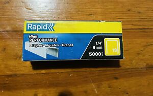 Rapid R13, R19, R23, R33 Staples, 23391100, 1/4&#034;, High Performance, Box of 5000