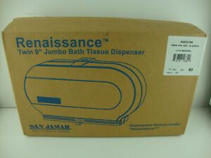 New! San Jamar Twin 9&#034; JBT Tissue Dispenser R4000TBK