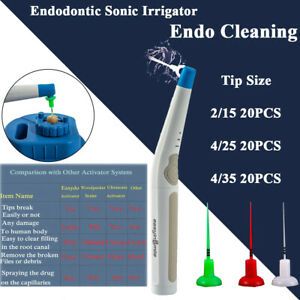 Endo Ultra Activator Dental Sonic Irrigator 3Speed Root Canal Clean 60 Eddy Tips