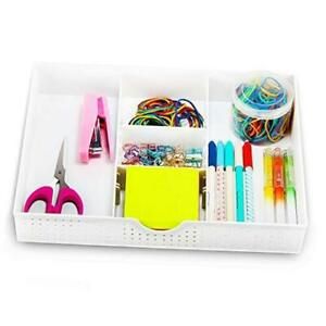 3 Slot Drawer Organizer with Two Adjustable Dividers - Drawer Storage 5