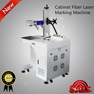 20W Cabinet Fiber Laser Marking Machine USB Interface High Speed Quality New