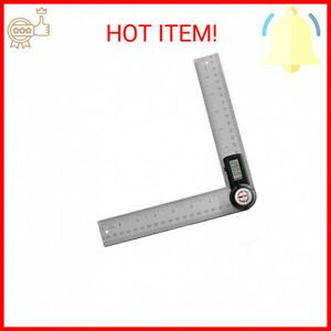 GemRed 82305 Digital Angle Finder Protractor (Stainless steel, 7inch/200mm)