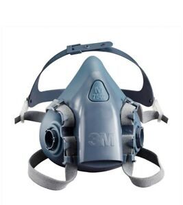 USA MODEL: NEW 3M MEDIUM 7502 Half Face Reusable Respirator Face-piece